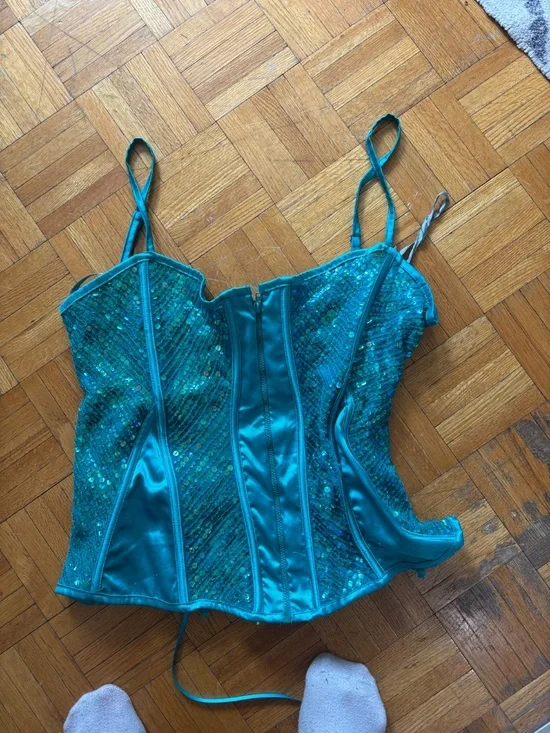 Vintage y2k 90s amazing mermaid like corset bustier * accepting offers - Picture 9 of 9